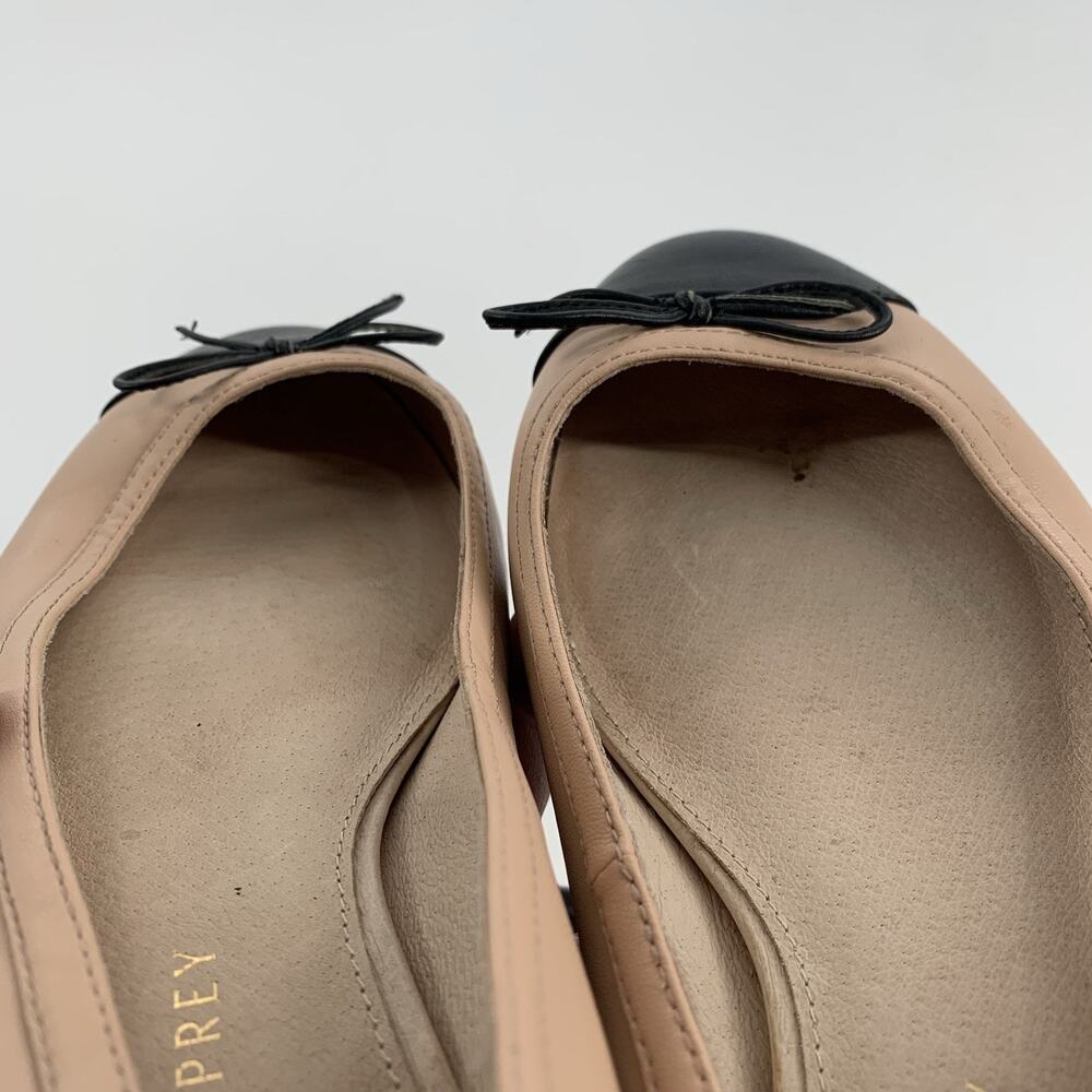 Shoes of Prey Patent NudeCap Toe Ballet Flats Size 7 Wide Womens Nude Black 7W - Picture 9 of 9